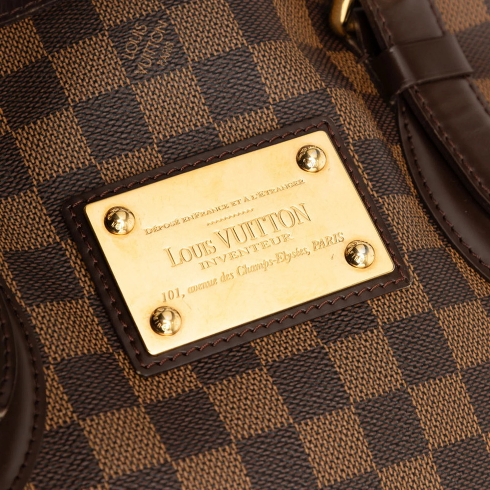 LOUIS VUITTON Brown Damier Leather Shoulder Bag - Picture 8 of 9